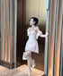 Women Sexy Short Sleeveless Dress With Shrugs